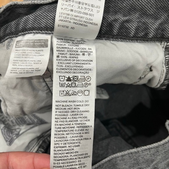 Women's Levi's 501 Denim Shorts Gray Size‎ W32, 0001 B1 - Picture 9 of 10